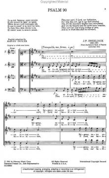 Psalm 90 A Huguenot Psalm (Jan Pieter Sweelinck) 