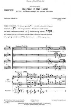 Rejoice In The Lord (Sydney Hodkinson) 