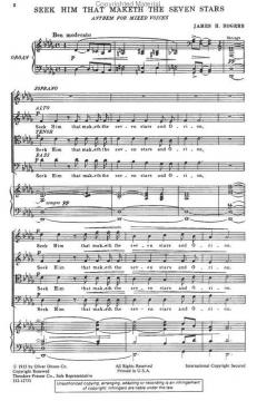 Seek Him that Maketh The Seven Stars (James H. Rogers) 