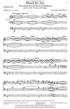 Shout For Joy (Adolfus Hailstork) 