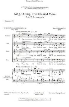 Sing, O Sing, This Blessed Morn (James Woodman) 