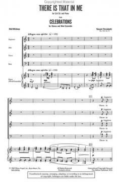 There is That In Me For S.A.T.B. And Piano Op.103, No. IV (Vincent Persichetti) 