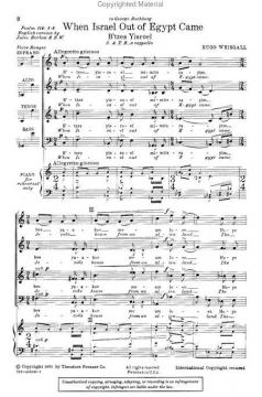 When Israel Out Of Egypt Came (Hugo Weisgall) 