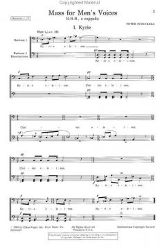 Mass For Men's Voices (Peter Schickele) 