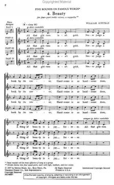 4. Beauty (William Schuman) 