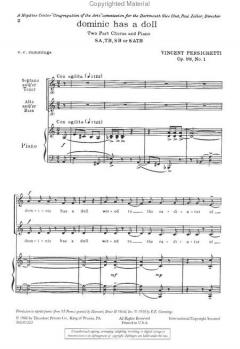 Dominic Has A Doll (Vincent Persichetti) 