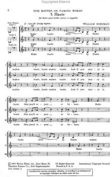 Haste von William Schuman 