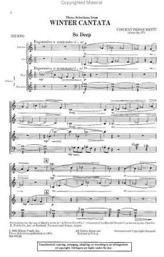Three Selections From Winter Cantata Op. 97 (Vincent Persichetti) 