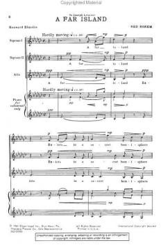 Two Choruses For Women's Voices (Ned Rorem) 