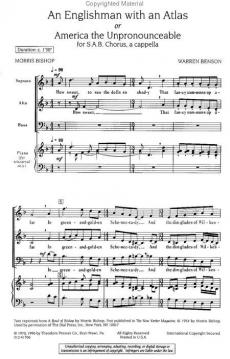 An Englishman With An Atlas Or America The Unpronounceable (Warren Benson) 