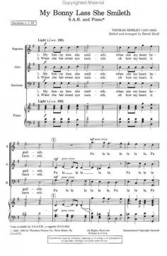 My Bonny Lass She Smileth (Thomas Morley) 