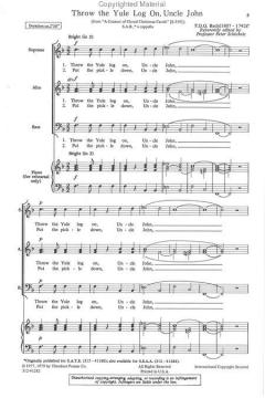 Throw The Yule Log On, Uncle John (P. D. Q. Bach) 