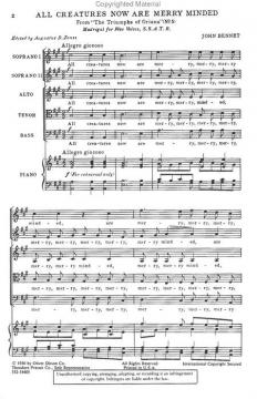 All Creatures Now Are Merry Minded (John Bennet) 