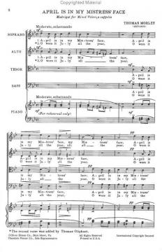 April Is In My Mistress' Face (Thomas Morley) 