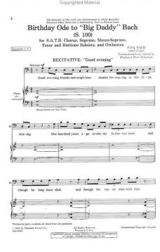 Birthday Ode To Big Daddy Bach (P. D. Q. Bach) 