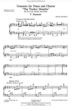 V. Summer, From Concerto For Piano And Chorus The Twelve Months (Peter Schickele) 