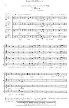 5. Haste (William Schuman) 