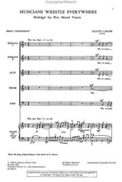 Musicians Wrestle Everywhere (Elliott Carter) 