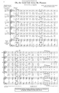 Oh, The Good Life Gives Me Pleasure (Hans Leo Haßler) 