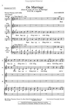 On Marriage (Jean Berger) 