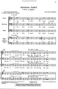 1. Attention, Ladies! (William Schuman) 