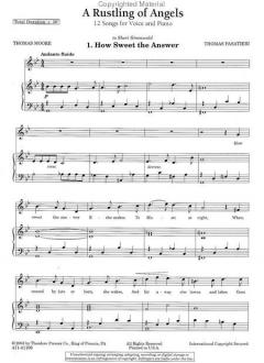 A Rustling Of Angels 12 Songs For Voice And Piano von Thomas Pasatieri 