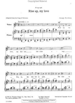 Four Songs Of Solomon For voice And piano von George Rochberg 