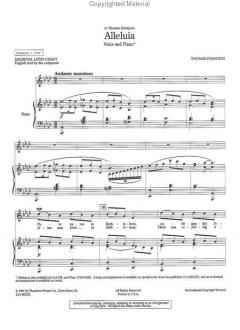 Alleluia von Thomas Pasatieri 