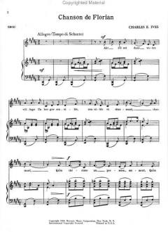 Chanson de Florian von Charles Ives 