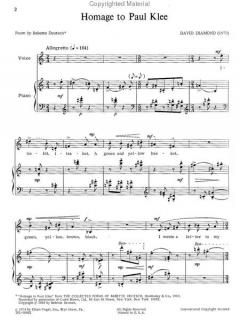 Homage To Paul Klee von David Diamond 