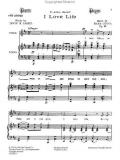 I Love Life Op.83 