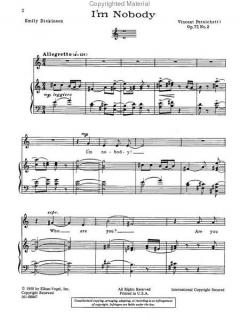 I'm Nobody Op.77, No. 2 von Vincent Persichetti 