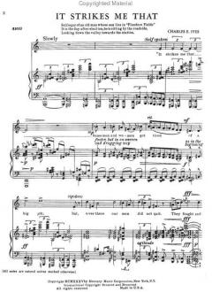 It Strikes Me That von Charles Ives 