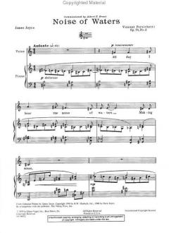 James Joyse Songs: Noise Of Waters von Vincent Persichetti 