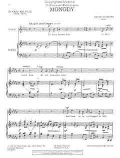 Monody von David Diamond 