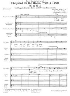 Shepherd On The Rocks, With A Twist (P. D. Q. Bach) 