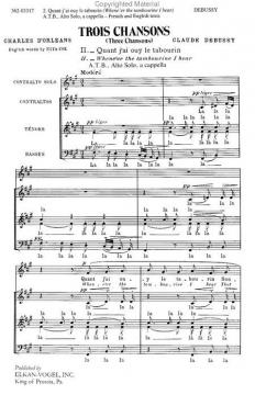 Trois Chansons (Claude Debussy) 