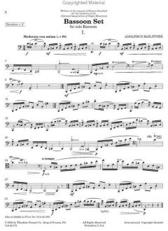 Bassoon Set (Adolfus Hailstork) 