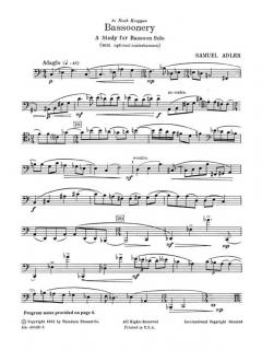 Bassoonery von Samuel Adler 
