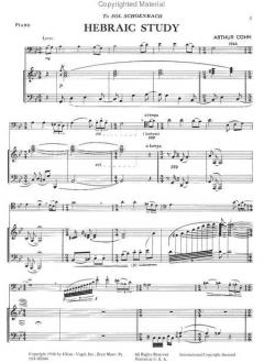 Hebraic Study For Bassoon (Arthur Cohn) 