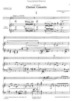 Clarinet Concerto von Katherine Hoover 