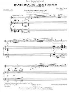 Dante Dances (Danzi d'Inferno) For B-Flat Clarinet And Piano von Dan Welcher 