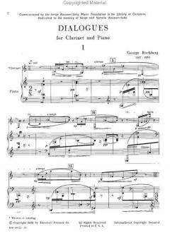 Dialogues von George Rochberg 