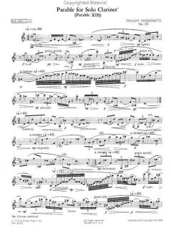Parable XIII op.126 von Vincent Persichetti für Klarinette solo im Alle Noten Shop kaufen