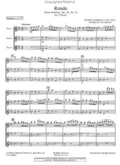 Rondo (from Sonatina, Op. 36, No. 5) von Muzio Clementi für 3 Flöten im Alle Noten Shop kaufen