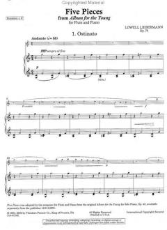 Five Pieces from Album for the Young von Lowell Liebermann 