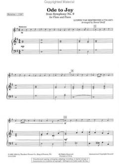 Ode to Joy from Symphony No. 9 von Ludwig van Beethoven für Flöte und Klavier im Alle Noten Shop kaufen