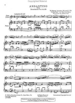 Andantino K 270 von Wolfgang Amadeus Mozart 