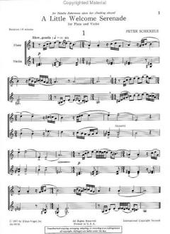 A Little Welcome Serenade (Peter Schickele) 