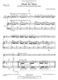 Music for Mary von Peter Schickele 